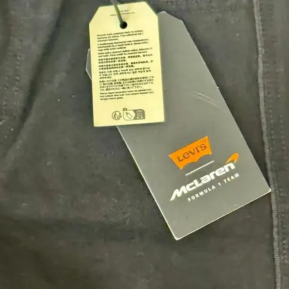 Levi's x McLaren Speed Baggy Jeans Black Formula 1 Racing Womens Sz 31